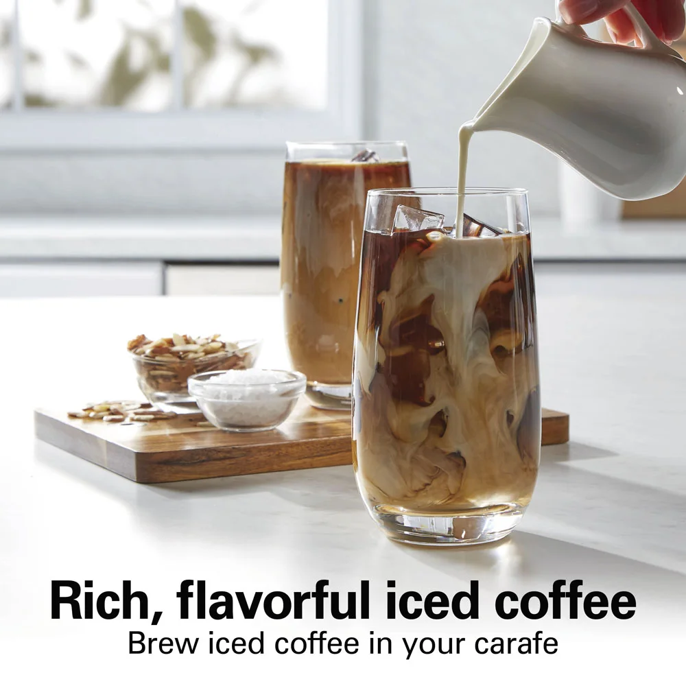 Alternative view of 12 Cup Programmable Coffee Maker, Black with Chrome Accents