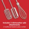 6 Speed Hand Mixer with Snap-On Case, White - Image 3