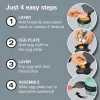 Breakfast Sandwich Maker, Mint - Image 4