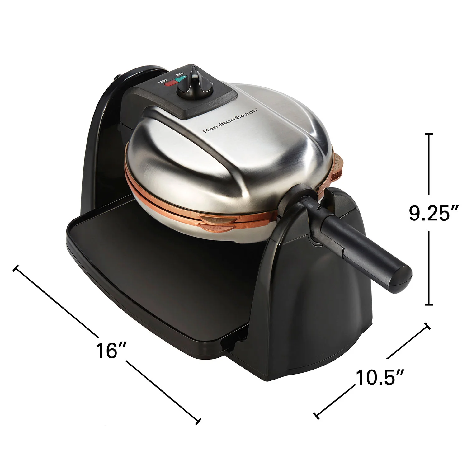 Durathon® Removable-Grid Belgian Waffle Maker - Image 8