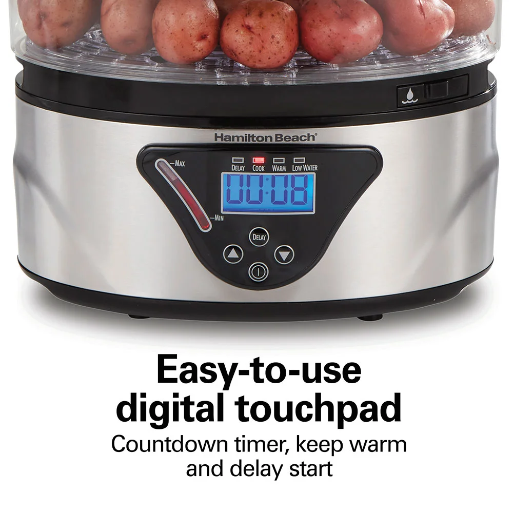 2-Tier Digital Food Steamer - Image 4