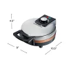 Belgian Waffle Maker with Adjustable Browning Control, Silver - Image 7