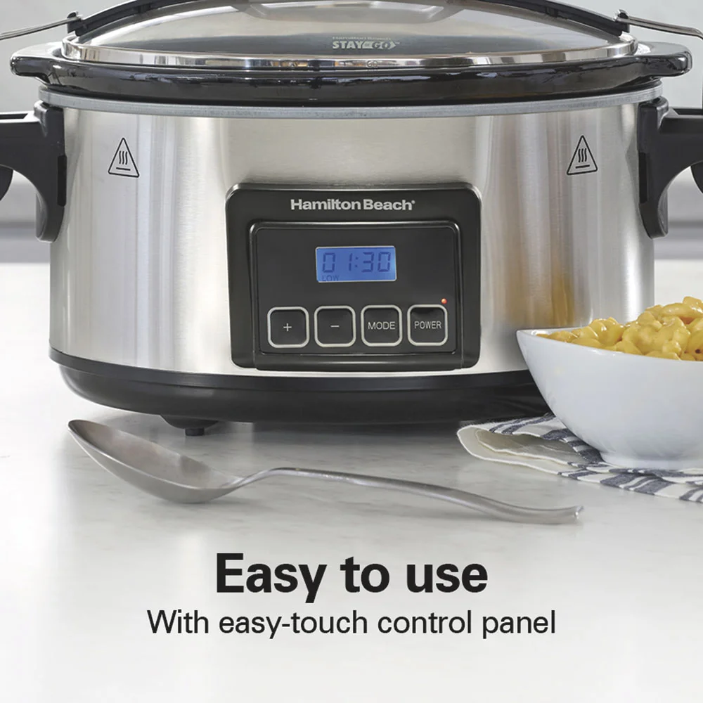 Programmable Stay or Go® 6 Qt. Slow Cooker, Stainless Steel - Image 5