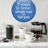2-Way Coffee Maker, Single-Serve &12 Cup Carafe, Stainless - Image 2