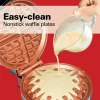 Belgian Waffle Maker with Adjustable Browning Control, Silver - Image 4