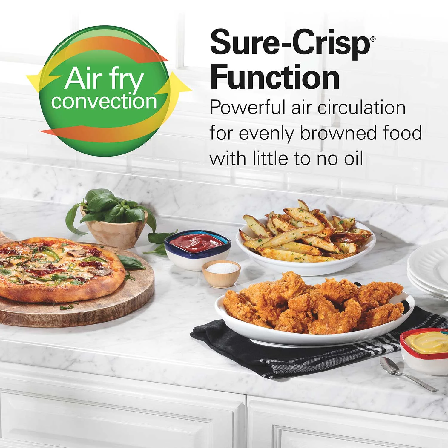 Alternative view of Sure-Crisp® Air Fryer Toaster Oven, Stainless Steel