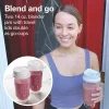 Smoothie Blender with 2 Travel Jars and 2 Lids - Image 2