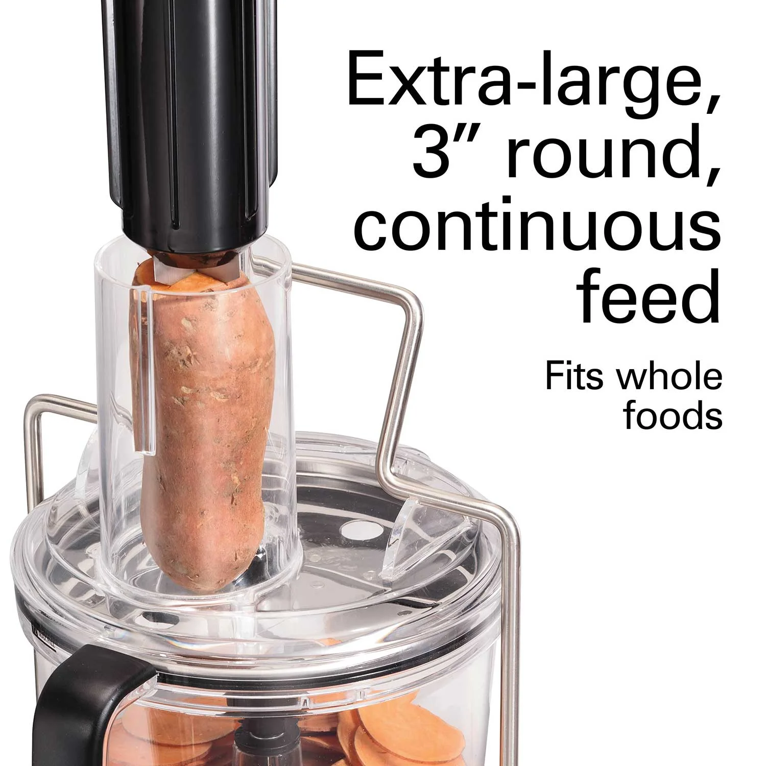 Hamilton Beach® Professional Spiralizing Stack & Snap™ Food Processor, 12 Cup, 70815 - Image 3