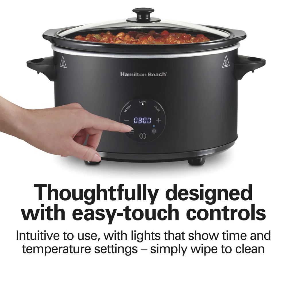 6 Quart Programmable Defrost Slow Cooker - Image 5