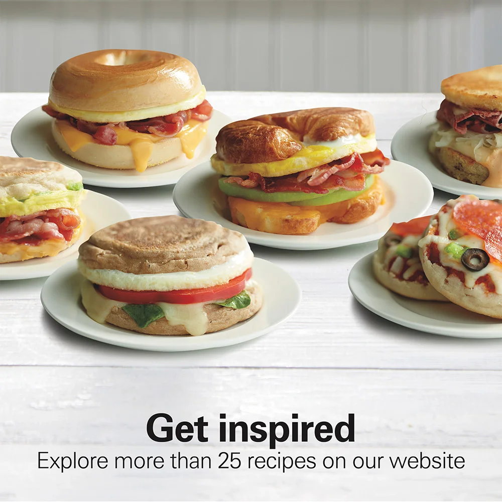 Breakfast Sandwich Maker, Black - Image 4