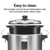 Programmable Stay or Go® Slow Cooker, Silver - Image 7