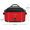 Electric Roaster Oven, 22 Quarts, Red - Image 8