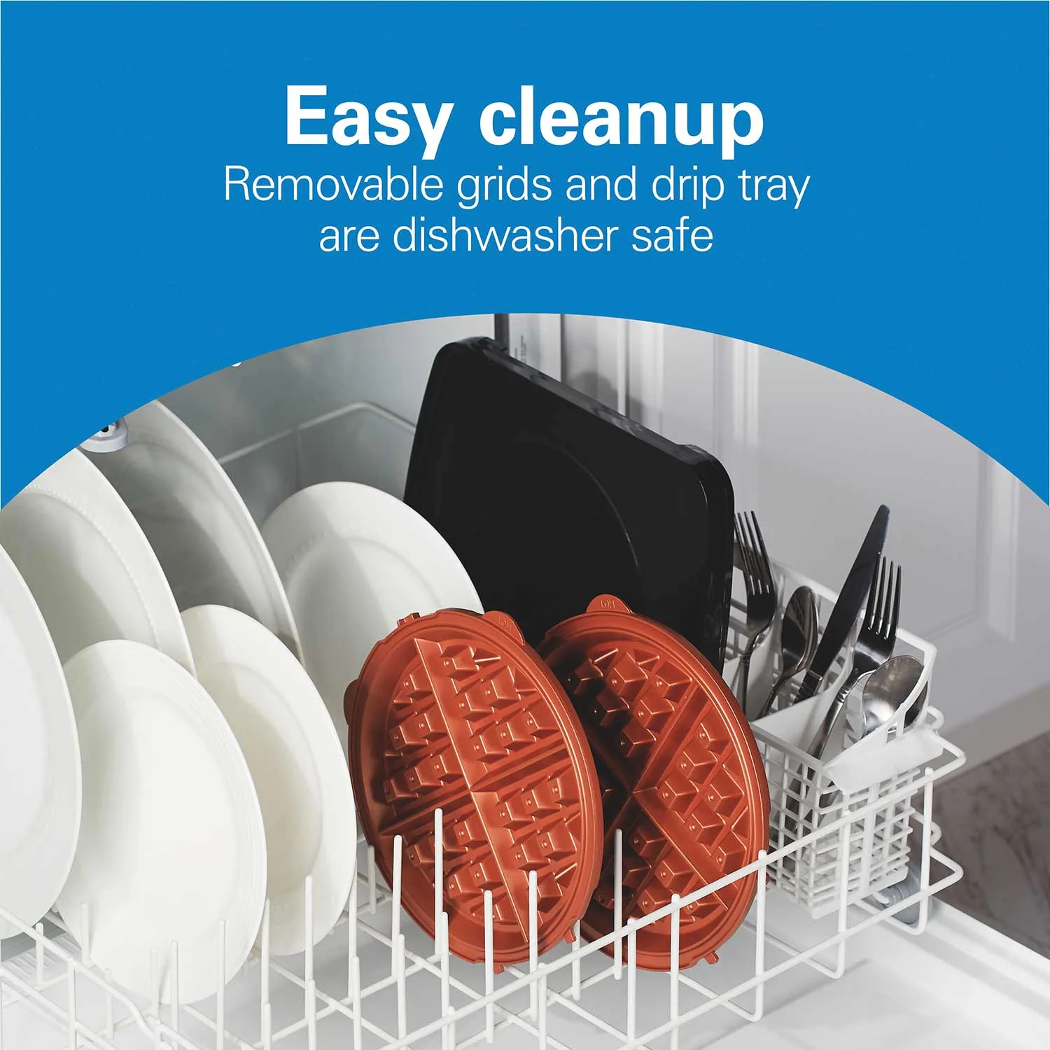 Durathon Removable-Grid Belgian Waffle Maker - Image 4