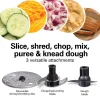 Hamilton Beach® Stack & Snap™ 10-Cup Food Processor with Bowl Scraper, Black, R70822 - Image 5