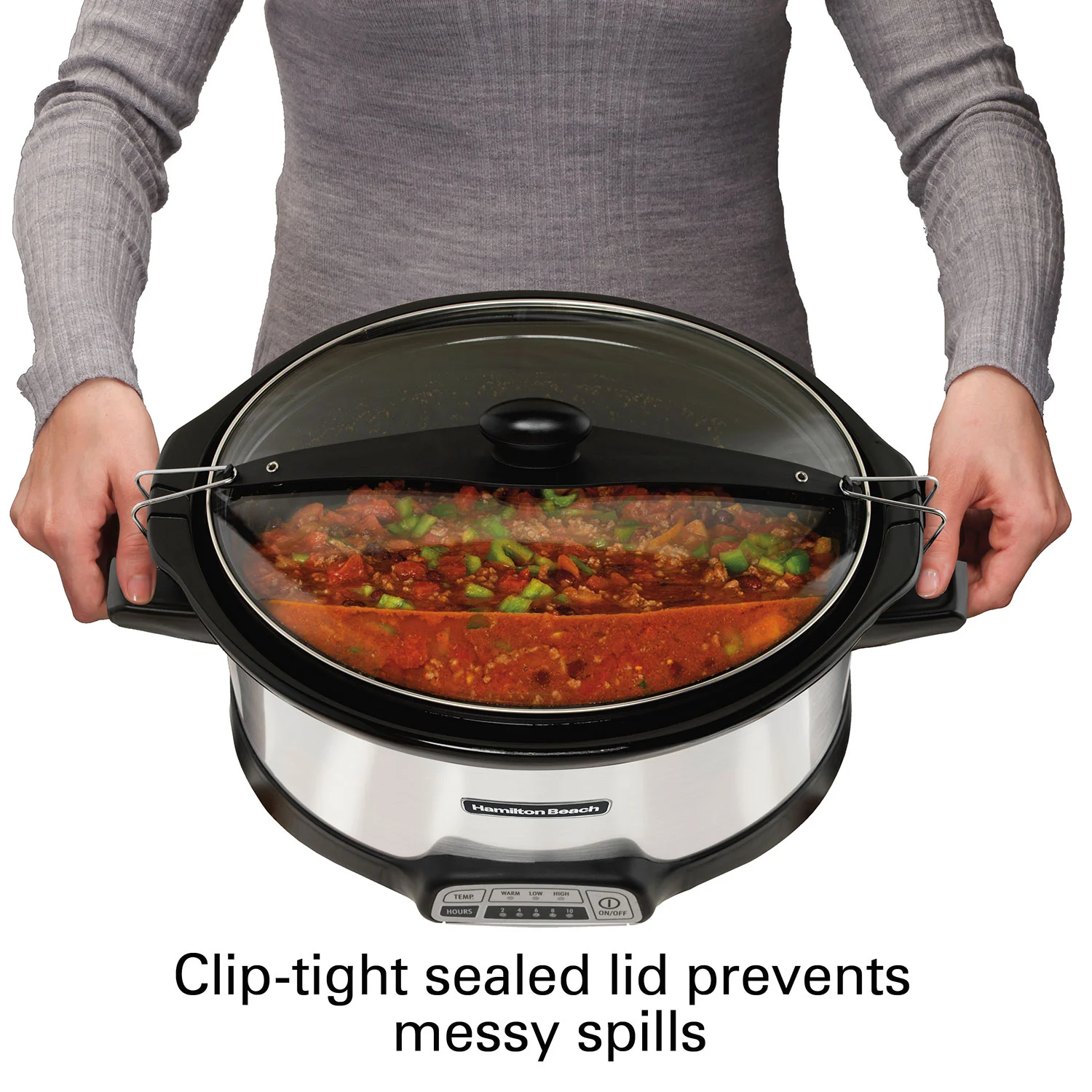 Alternative view of Stay or Go® Programmable 7 Qt. Slow Cooker with Party Dipper