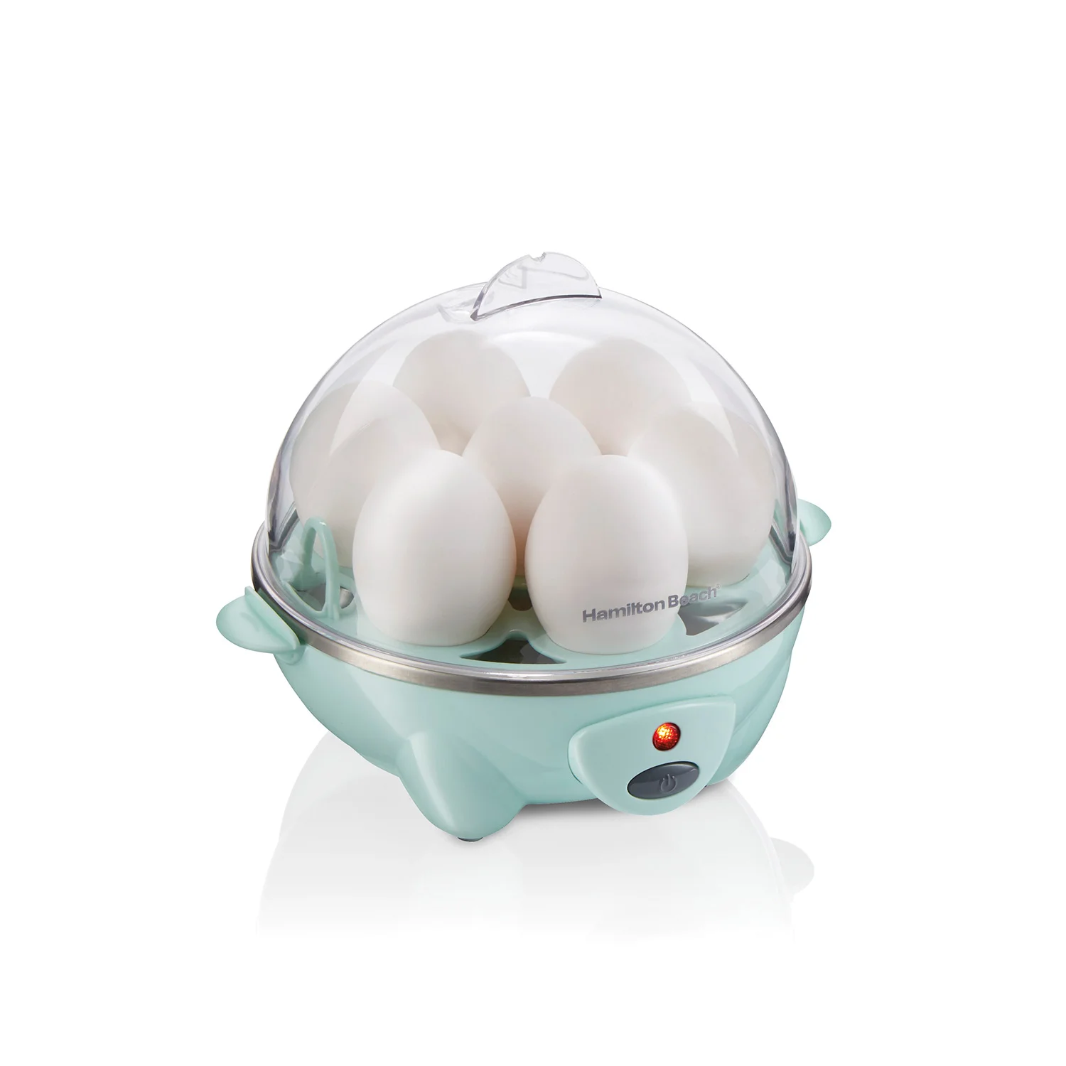 3-in-1 Egg Cooker with 7 Egg Capacity, Teal