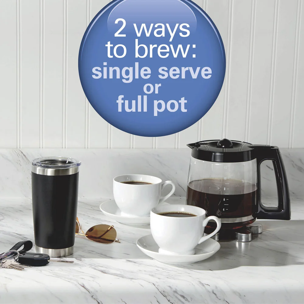 Alternative view of 2-Way Programmable Coffee Maker, Black