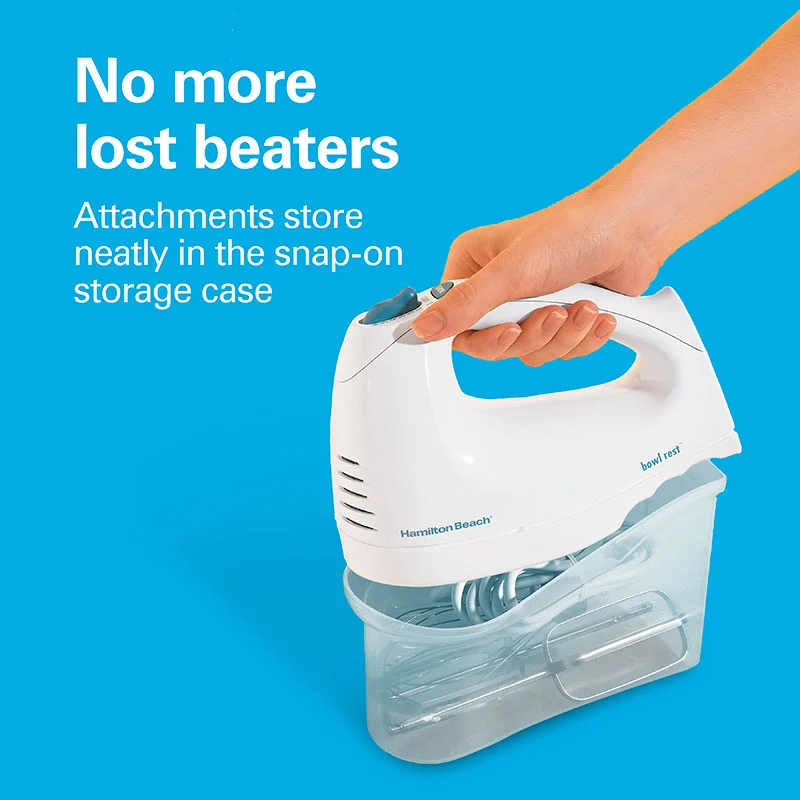 Alternative view of Hand Mixer with Snap-On Case