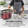 Programmable Stay or Go® Slow Cooker with Party Dipper™ Food Warmer, Red - Image 5