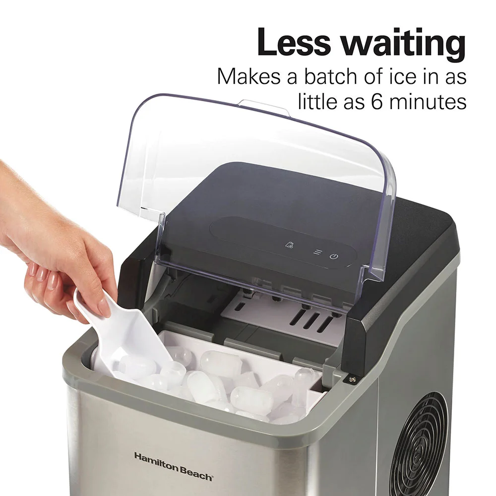Alternative view of Countertop Bullet Ice Maker, Stainless Steel