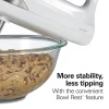 6 Speed Hand Mixer with Snap-On Case, White - Image 5