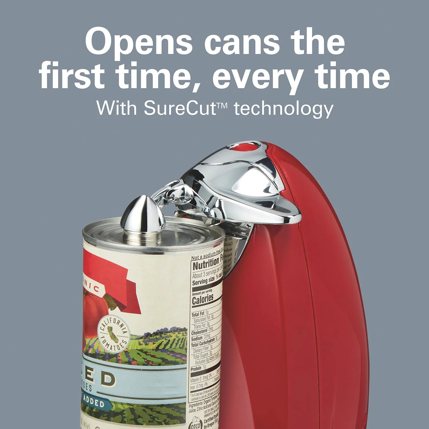 Alternative view of Classic Chrome Heavyweight Can Opener - Red