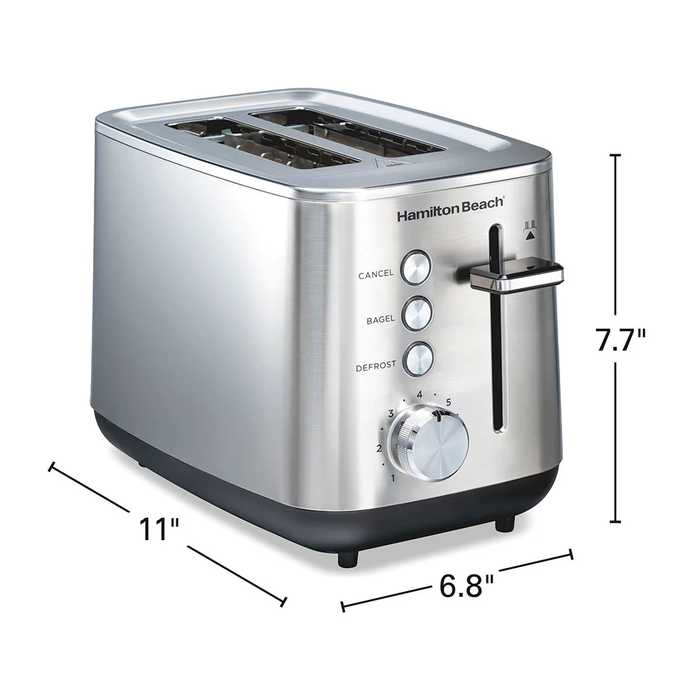 Luxe Stainless Steel 2 Slice Toaster - Image 8