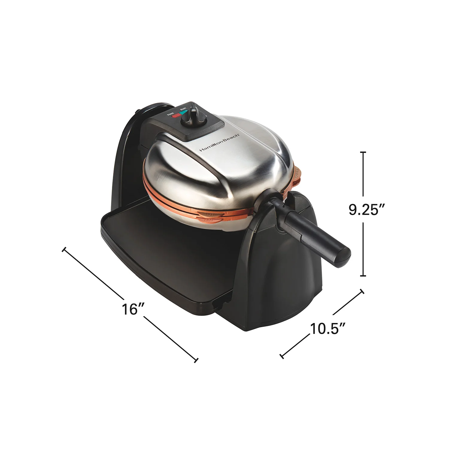 Durathon Removable-Grid Belgian Waffle Maker - Image 8
