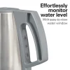 1 Liter Electric Kettle, Gray & Stainless - Image 5
