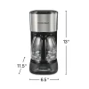 12 Cup Programmable Coffee Maker, Matte Black - Image 8