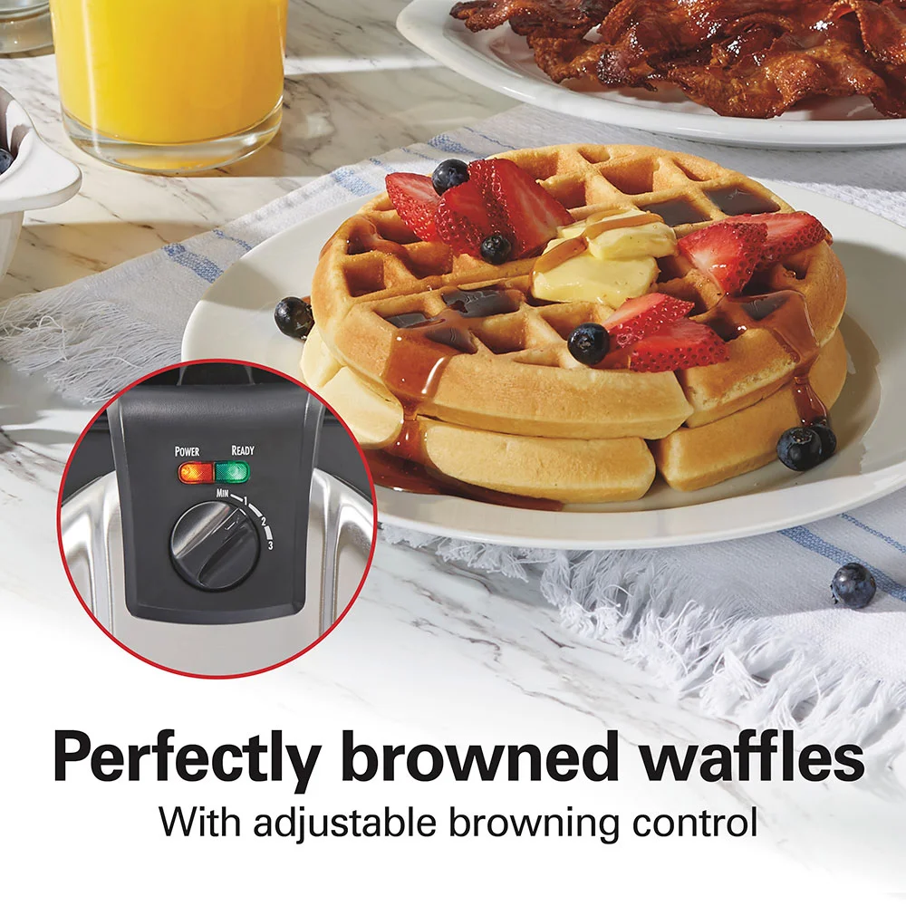 Removable-Grid Belgian Waffle Maker - Image 4