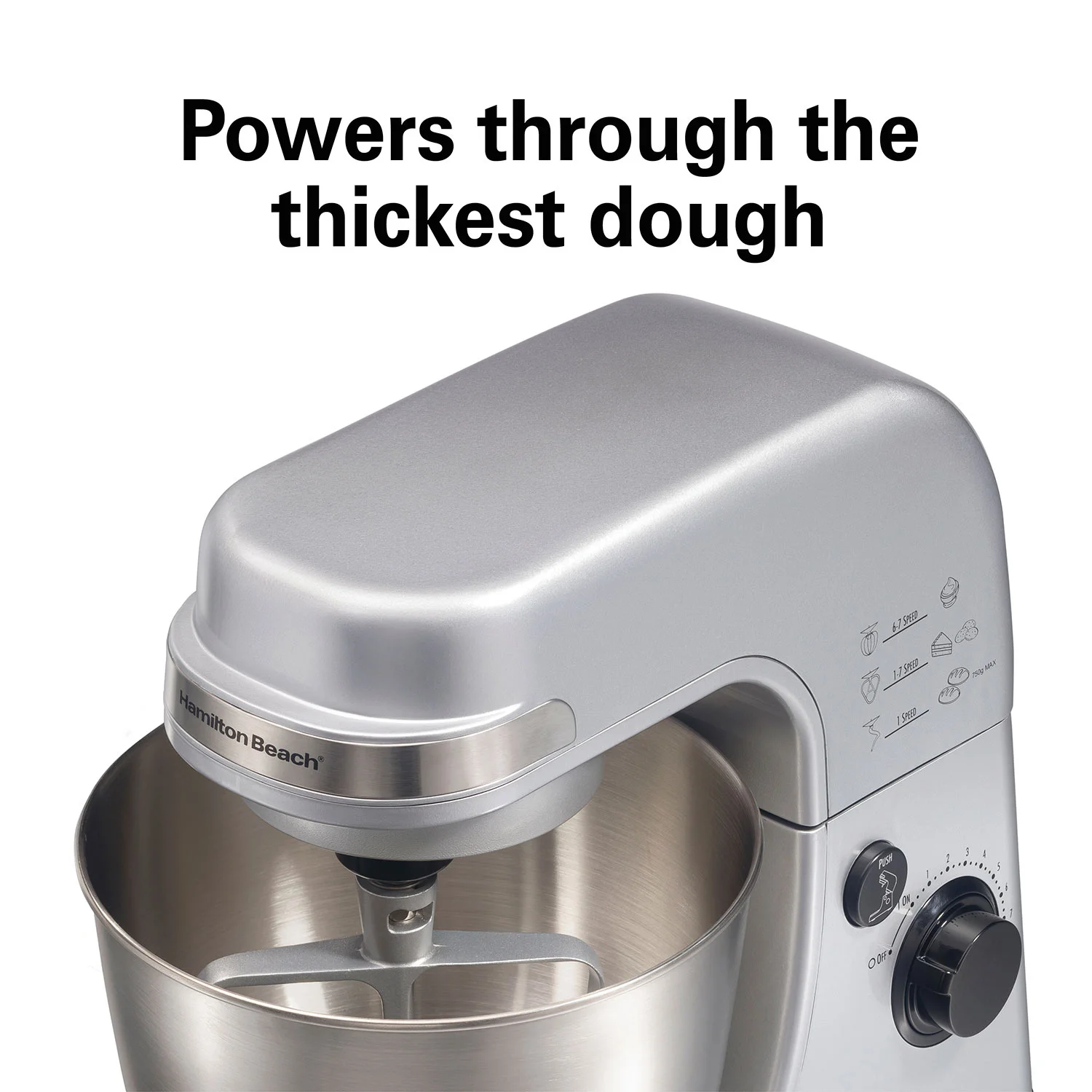 Alternative view of 7 Speed Stand Mixer, 4 Quart, Silver