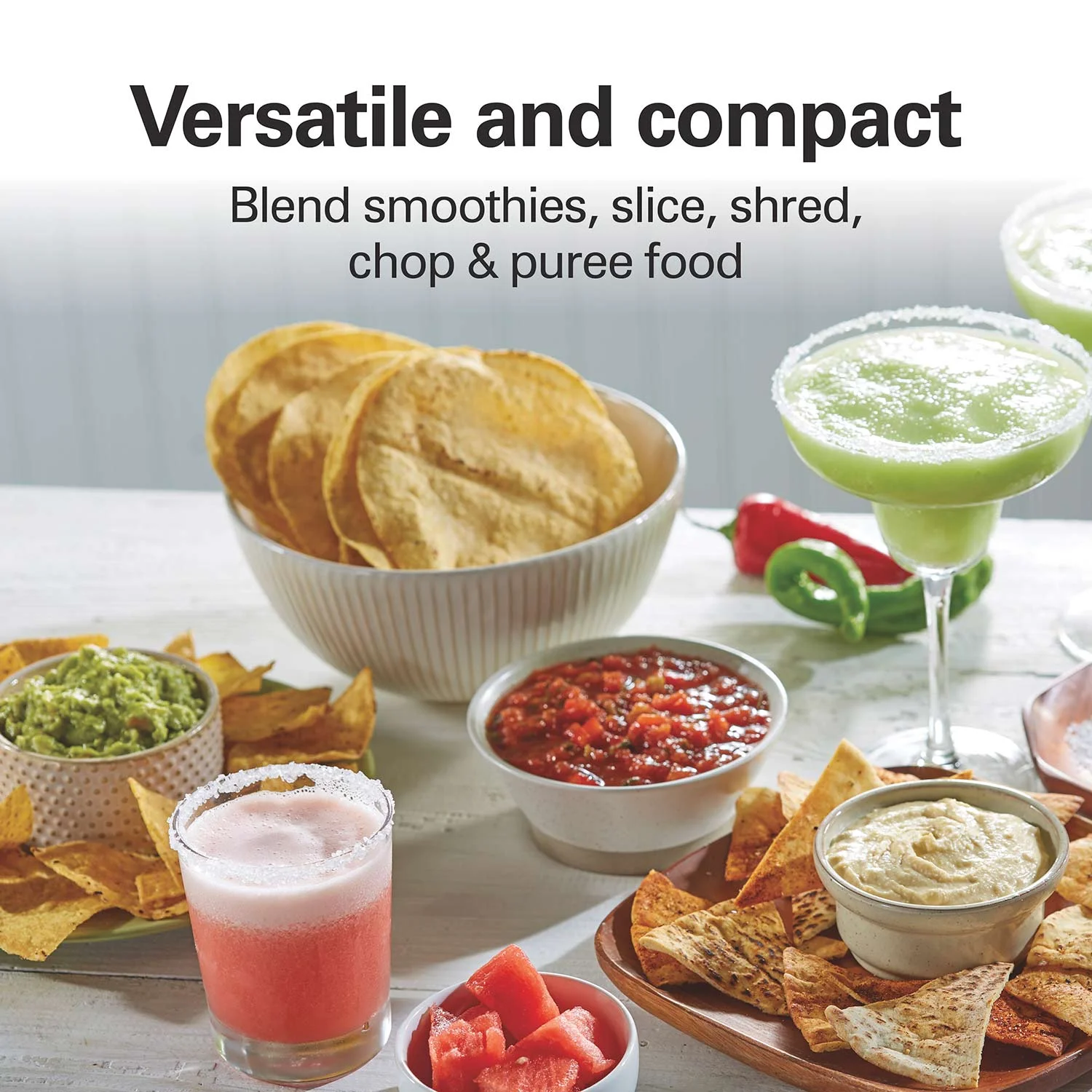 Alternative view of Hamilton Beach® Stack & Snap™ 4 Cup Food Processor, Chopper & Blender, Black, 70510