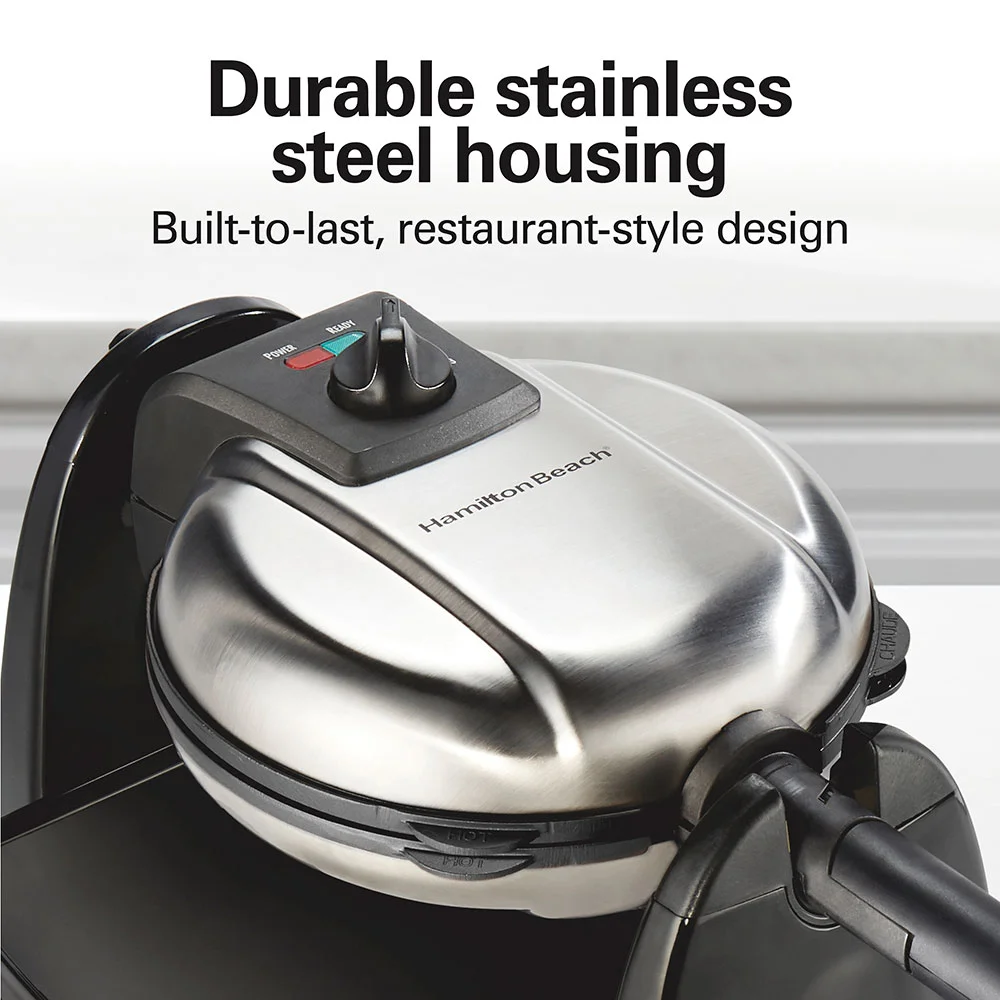 Removable-Grid Belgian Waffle Maker - Image 6